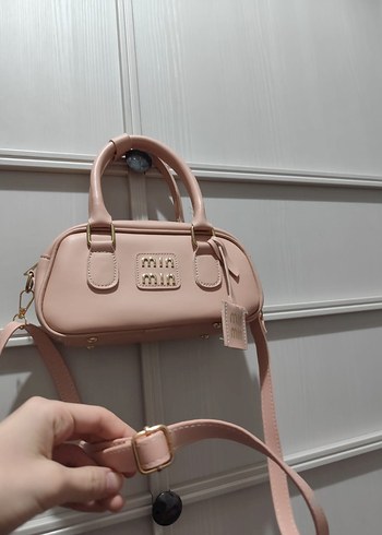 Pembe Deri Kadın Çanta - Görsel 2