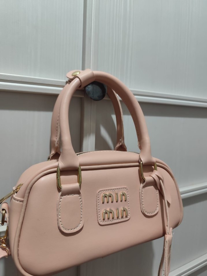 Pembe Deri Kadın Çanta - Görsel 3