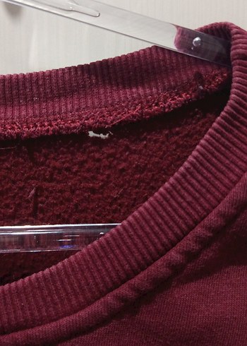 Bordo Nakışlı Kadın Sweatshirt - Görsel 2