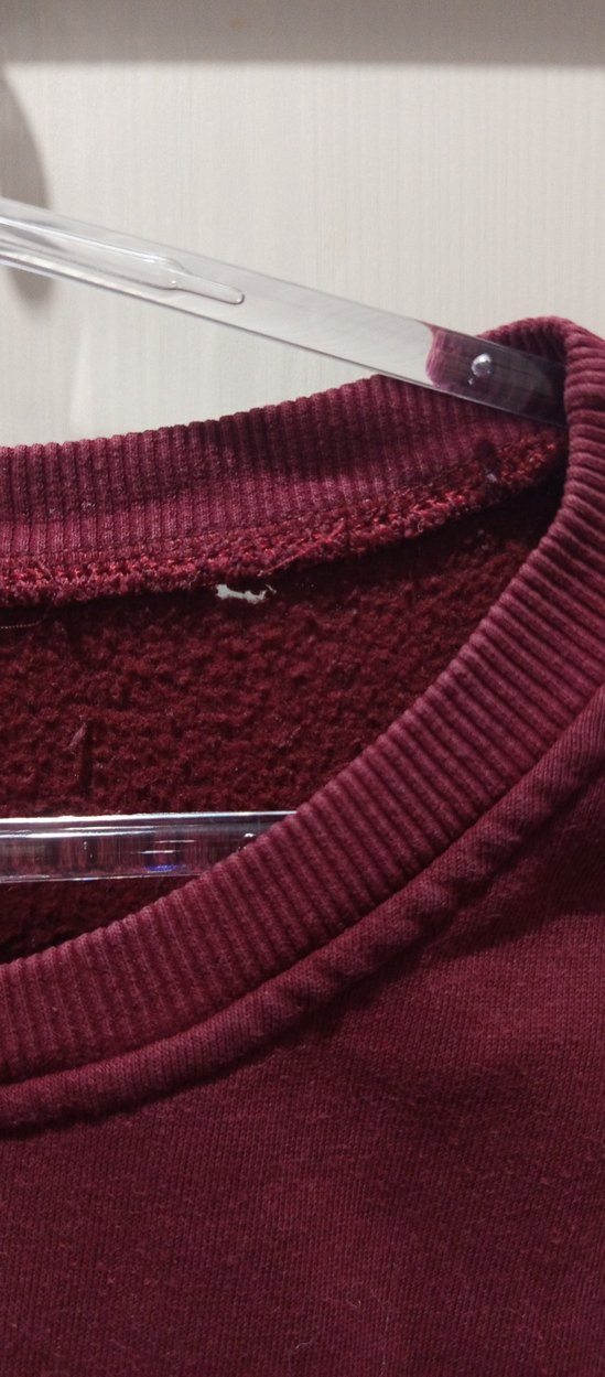 Bordo Nakışlı Kadın Sweatshirt - Görsel 2