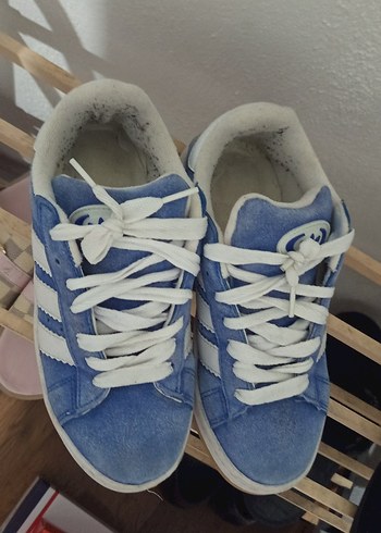 Mavi Denim Bağcıklı Kadın Spor Ayakkabı - Görsel 2