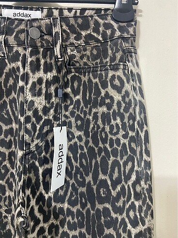 xs Beden kahverengi Renk Addax leopar pantolon