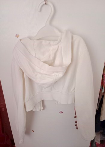 Kızlar için Beyaz Nakışlı Uzun Kollu Bolero - Görsel 2