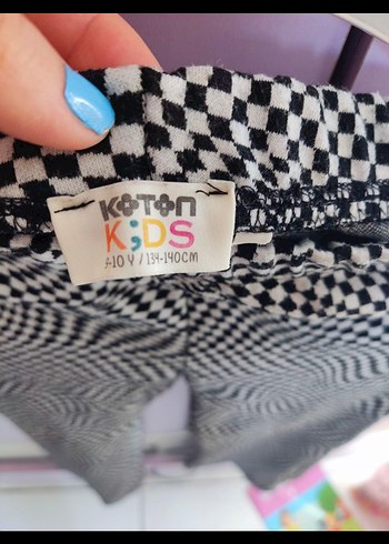 Gri Desenli Beli Lastikli çocuk Pantolonu - Görsel 5