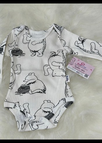 Pamuklu Uzun Kollu Baskılı Bebek Body - Görsel 2