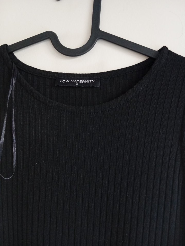 Uzun esnek hamile Elbise - Görsel 2