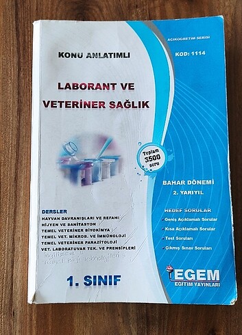Laborant ve veteriner sağlık 1.yıl 2.dönem
