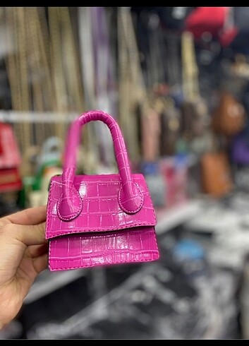 Zara Pembe mini çanta