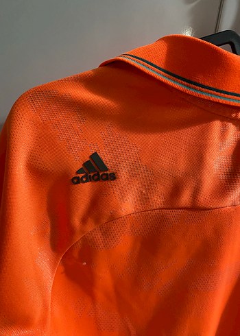 l Beden Turuncu Messi Baskılı Kısa Kollu Polo Tişört