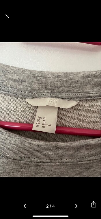 xl Beden HM OVERSİZE SWEATSHİRT