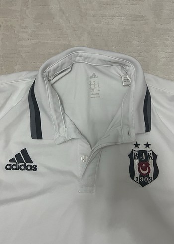 Erkek Beyaz Kısa Kollu Beşiktaş Forma orijinal - Görsel 2