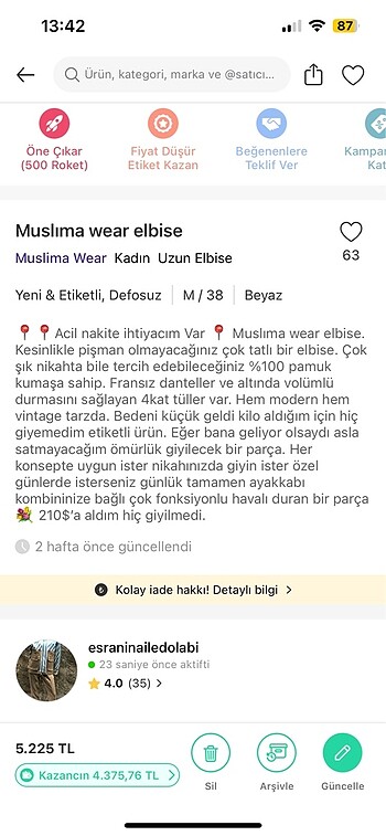 Muslıma wear elbise - Görsel 9