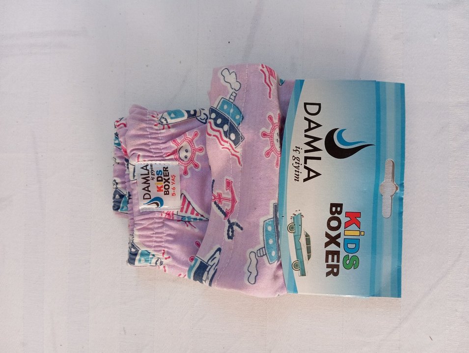 Baskılı Renkli Pembe Çocuk Boxer - Görsel 2