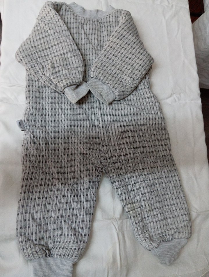 Gri Fermuarlı Bebek Erkek Tulumu - Görsel 5