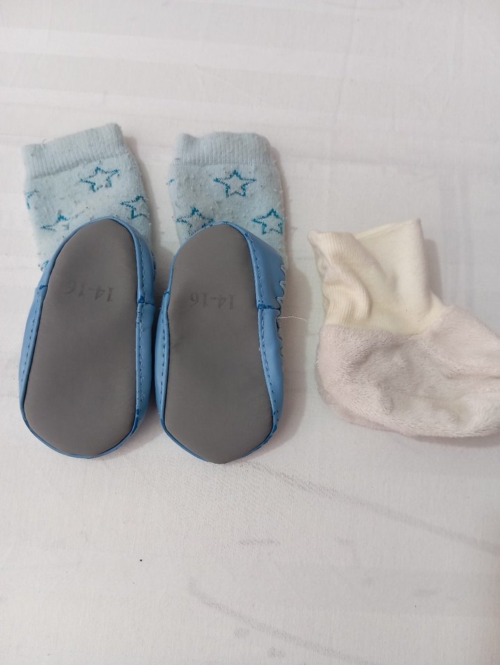 Nakışlı Mavi Erkek Çorapları - Görsel 2