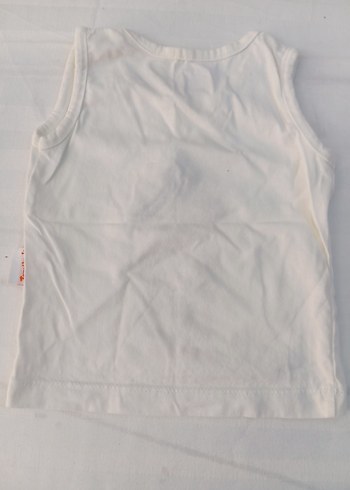 Beyaz Baskılı Çocuk Atlet - Görsel 2