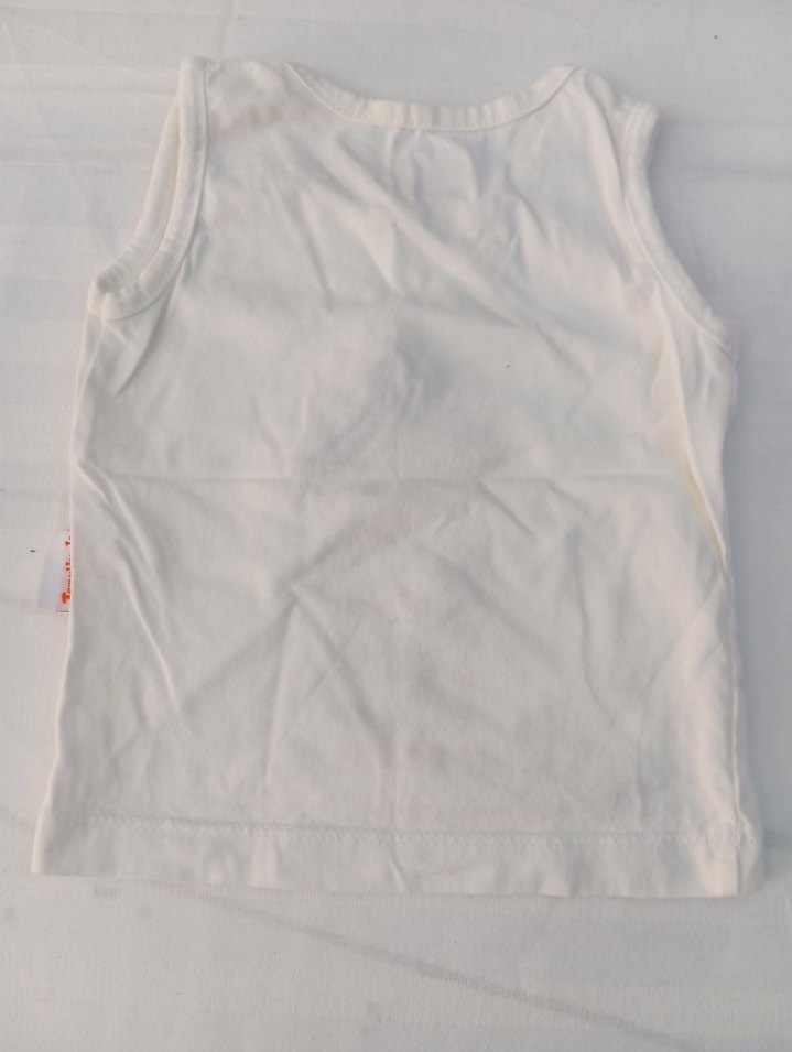 Beyaz Baskılı Çocuk Atlet - Görsel 2