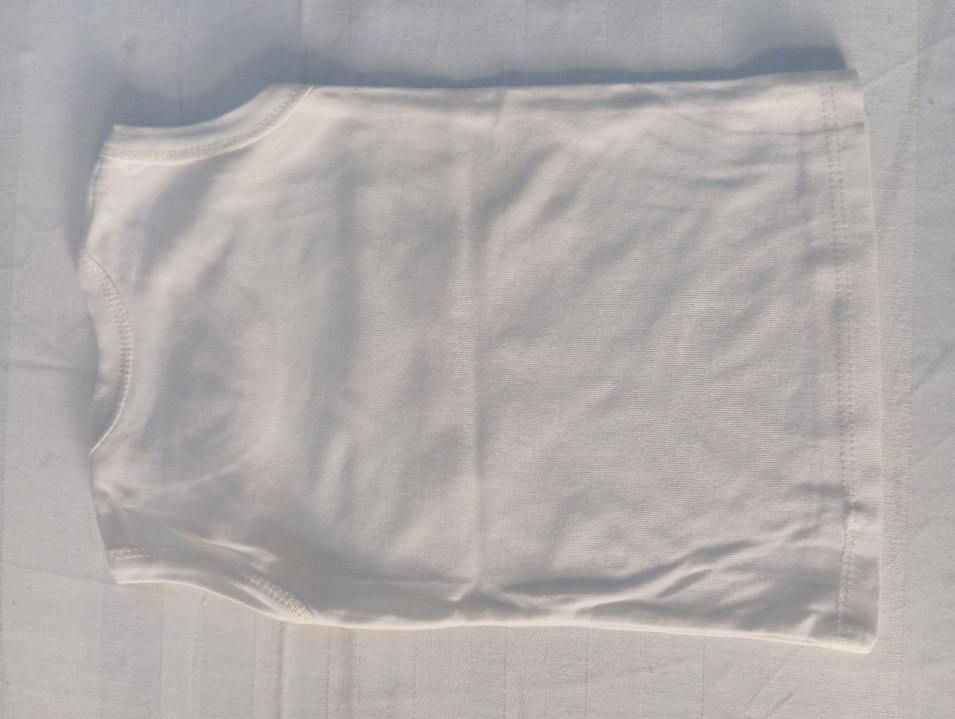 Çocuk Beyaz Düz Atlet - Görsel 2