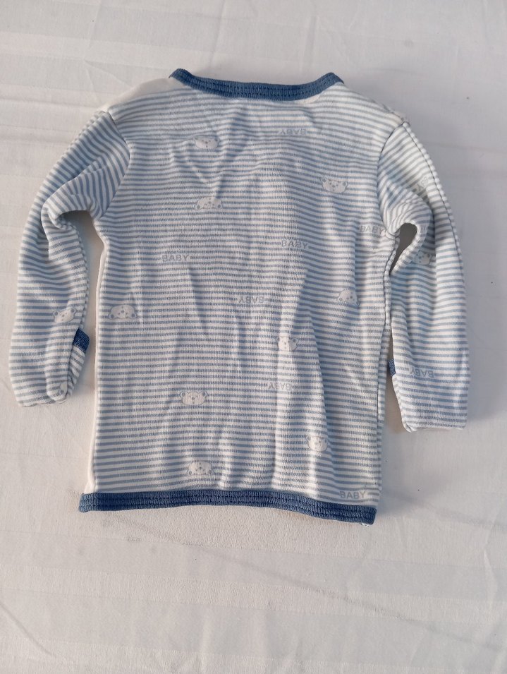 Düğmeli Bebek Erkek Hastane Kıyafeti - Görsel 2