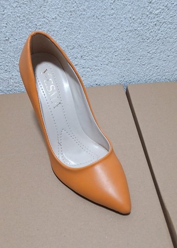 turuncu Topuklu Kadın Stiletto - Görsel 3