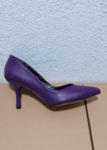 Mor Stiletto Topuklu Kadın Ayakkabı - Görsel 2