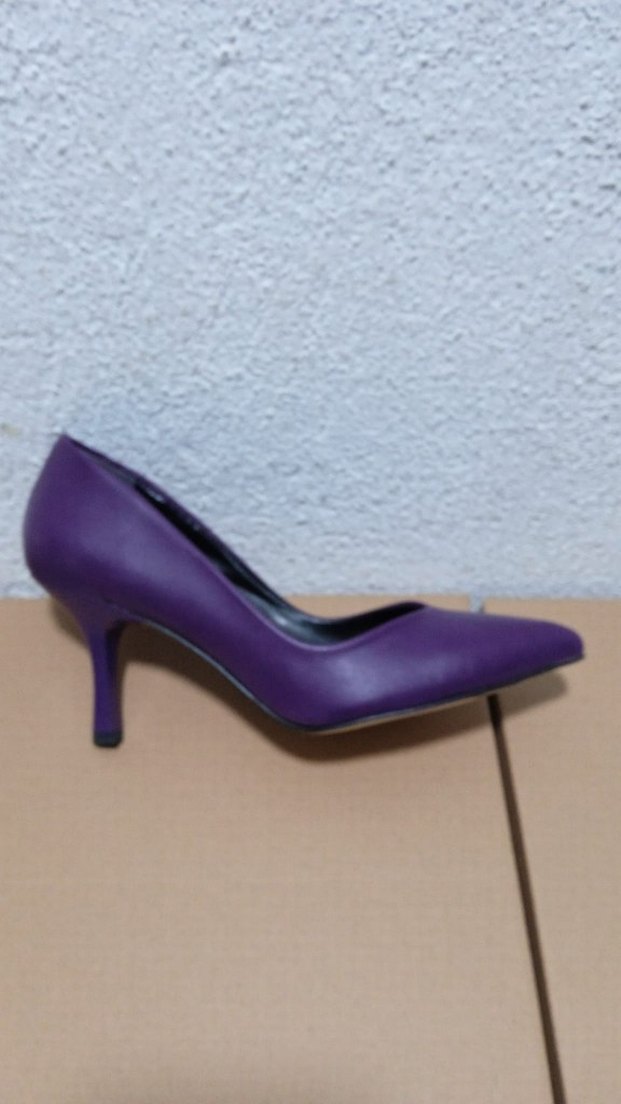 Mor Stiletto Topuklu Kadın Ayakkabı - Görsel 2