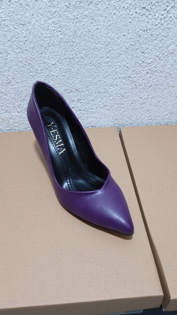 Mor Stiletto Topuklu Kadın Ayakkabı - Görsel 3