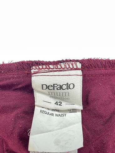 42 Beden bordo Renk Defacto Hamile Pantolon %70 İndirimli.