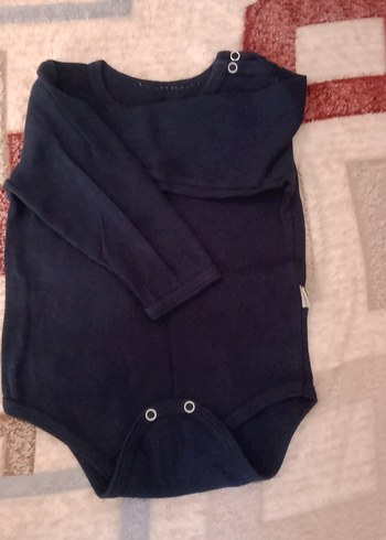 Bebek Uzun Kollu Beyaz Pamuklu Body - Görsel 4