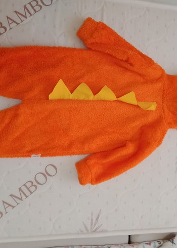 Turuncu Fermuarlı cocuk Tulumu - Görsel 2