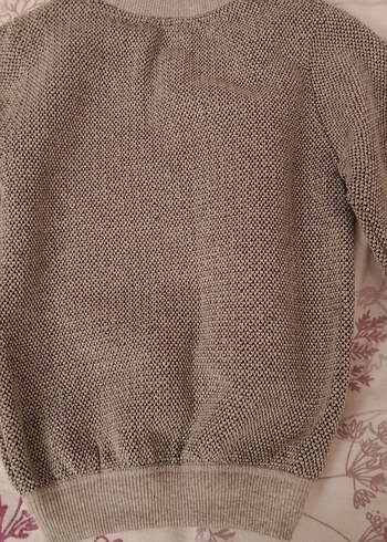 Gri Örgü Sweatshirt - Görsel 6