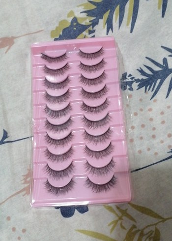 Pastel Pembe Takma Kirpik Seti 3 l set teklide var - Görsel 6