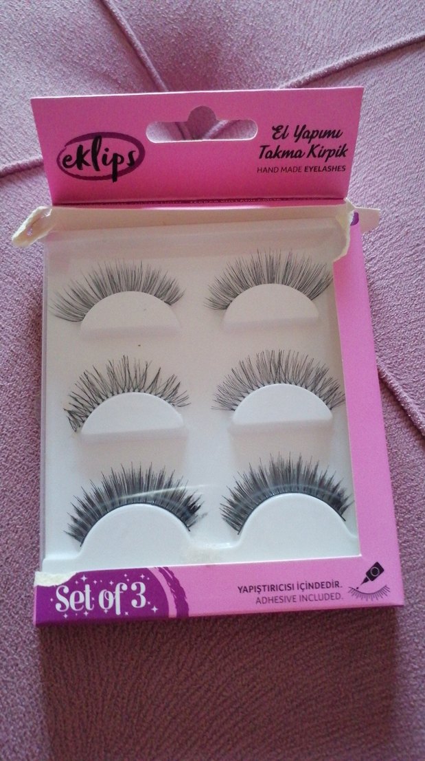 Pastel Pembe Takma Kirpik Seti 3 l set teklide var - Görsel 4