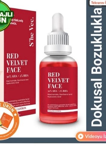 Red Velvet face Kadın prüzsüz güzellik için - Görsel 6