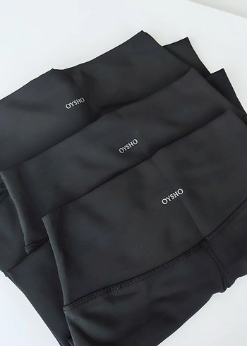 Oysho Siyah Basic Spor Tayt