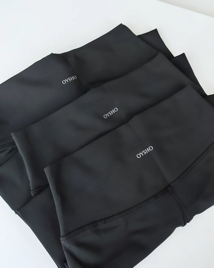 Oysho Siyah Basic Spor Tayt - Görsel 3