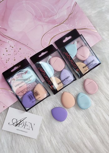 Pastel Renkli Makyaj Süngeri Seti