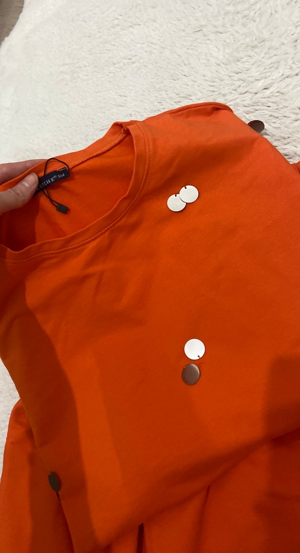 Turuncu  Sweatshirt ve Eşofman Takımı - Görsel 2