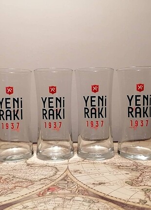 Yeni Rakı 1937 Rakı Kadehleri 6 adet 