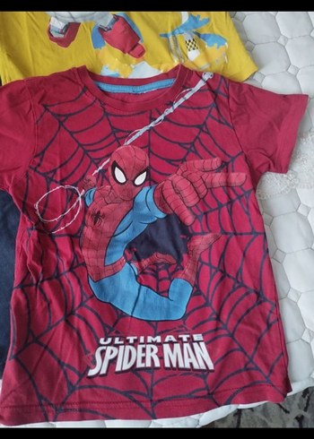 LC Waikiki Spiderman ve harika kanatlar Baskılı Tişört ve keten pantolon