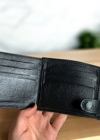 Deri Siyah Erkek Cüzdanı - Görsel 4