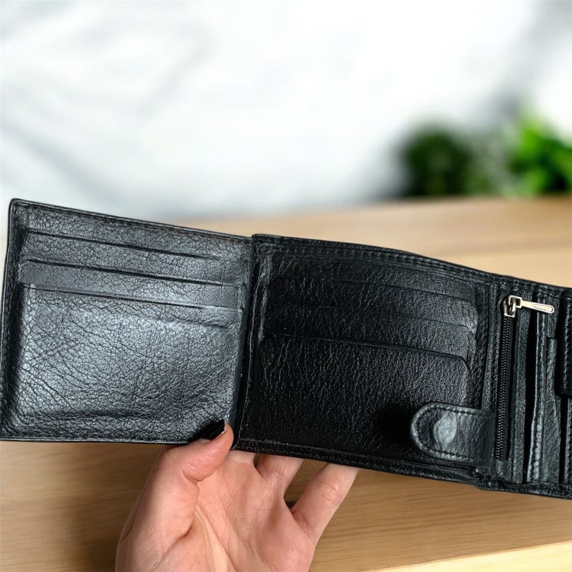 Deri Siyah Erkek Cüzdanı - Görsel 4