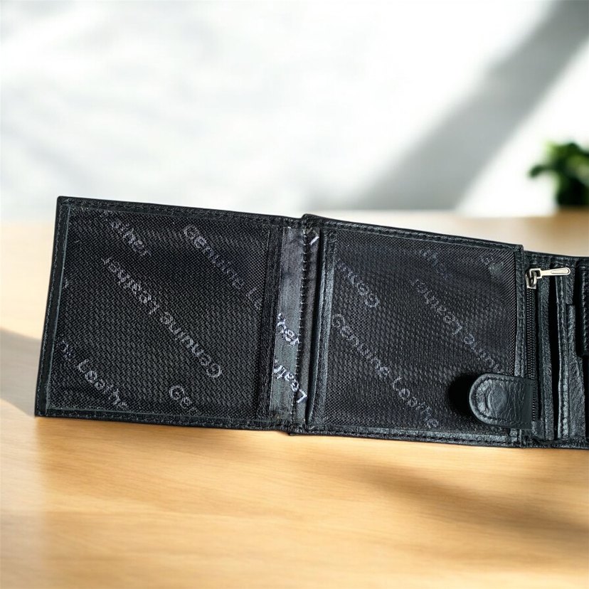 Deri Siyah Erkek Cüzdanı - Görsel 3