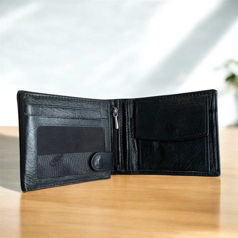 Deri Siyah Erkek Cüzdanı - Görsel 2