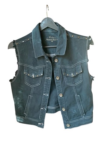 Colins Vintage Kadın Kolsuz Denim Ceket - Görsel 6