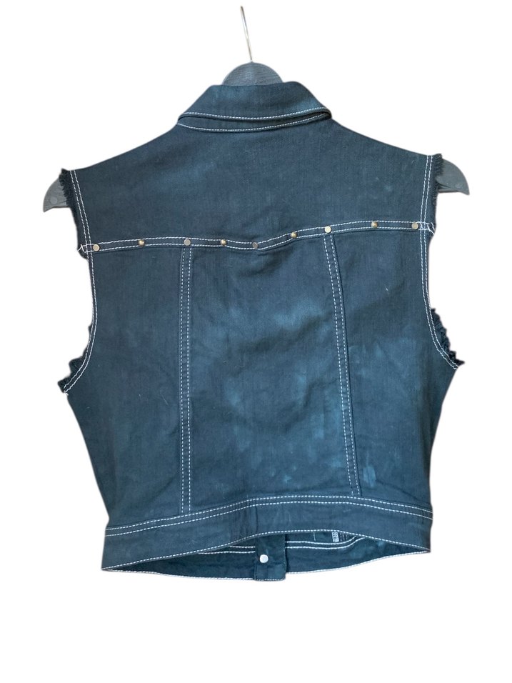 Colins Vintage Kadın Kolsuz Denim Ceket - Görsel 5