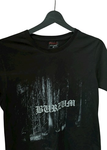Burzum Baskılı Siyah Tişört - Görsel 2