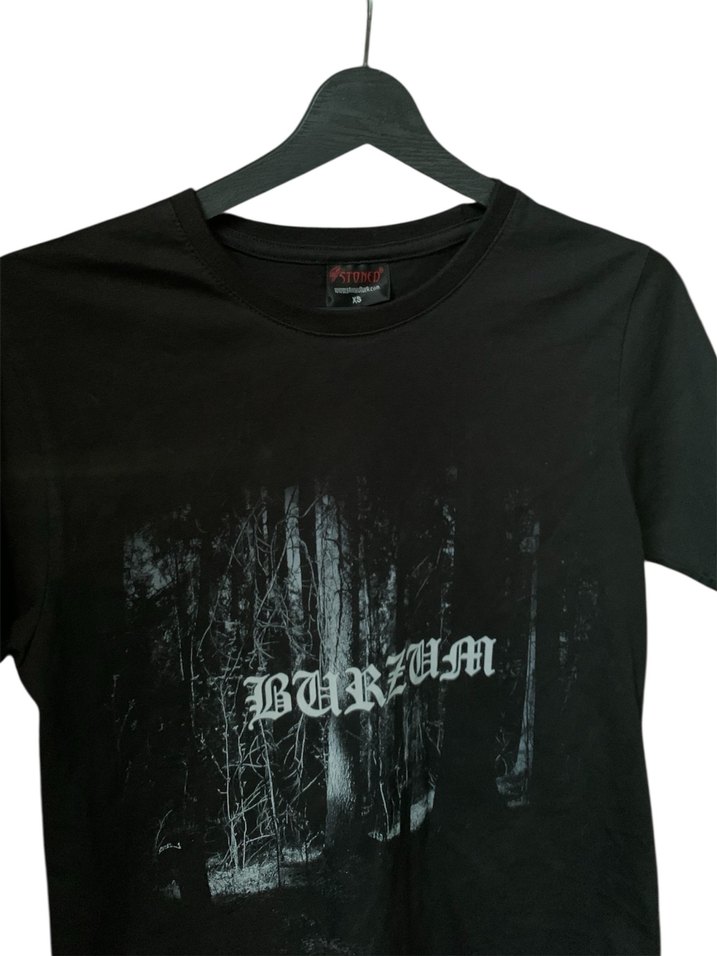 Burzum Baskılı Siyah Tişört - Görsel 2