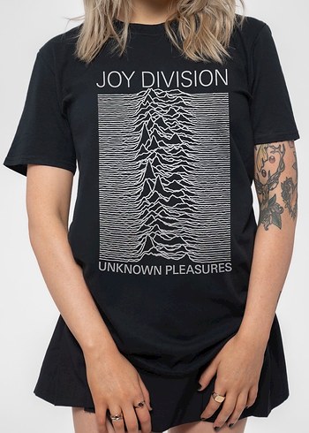 Joy Division Baskılı Siyah Vintage Tişört - Görsel 2