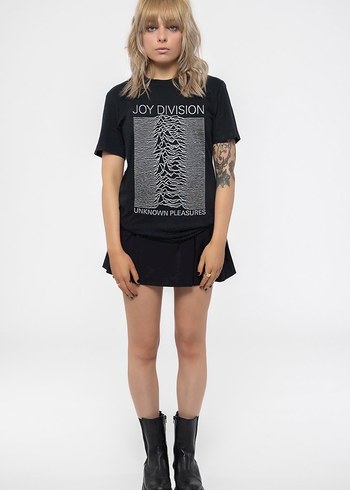 Joy Division Baskılı Siyah Vintage Tişört - Görsel 3